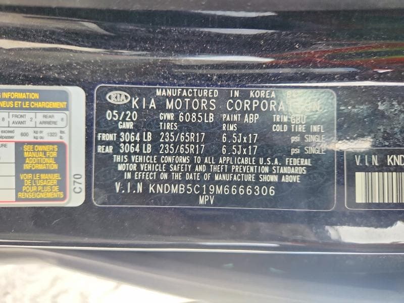 2021 KIA SEDONA LX 13