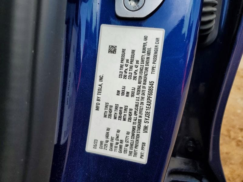 2023 TESLA MODEL 3 13