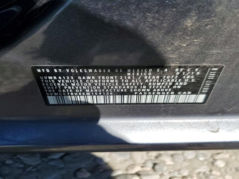 2019 VOLKSWAGEN JETTA S 12