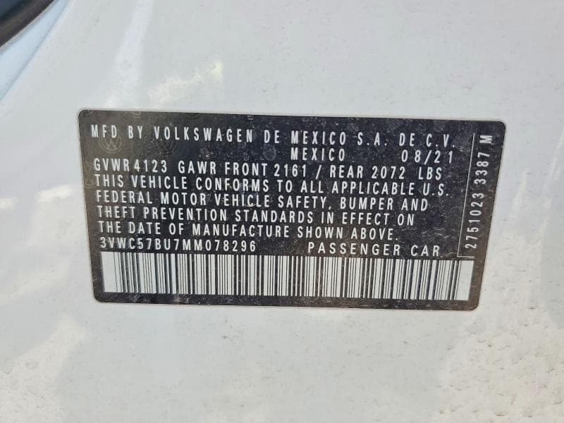 2021 VOLKSWAGEN JETTA S 13