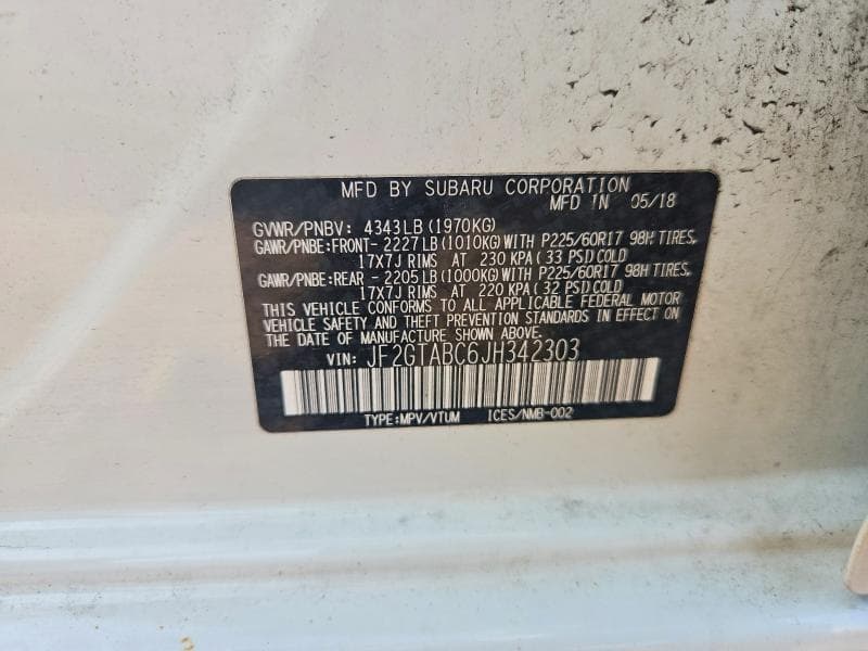 2018 SUBARU CROSSTREK PREMIUM 14