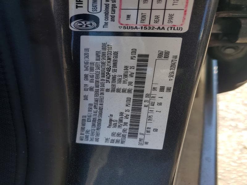 2019 FORD FIESTA SE 13