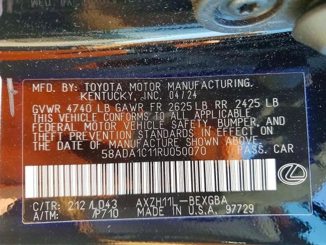 2024 LEXUS ES 300H BASE 13