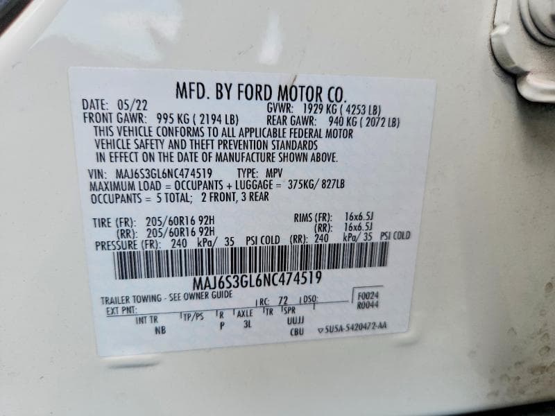 2022 FORD ECOSPORT SE 13