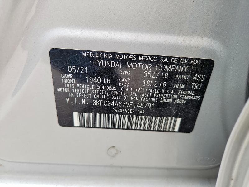 2021 HYUNDAI ACCENT SE 12