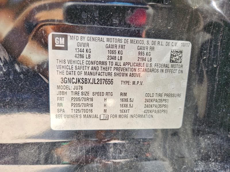 2018 CHEVROLET TRAX LS 13
