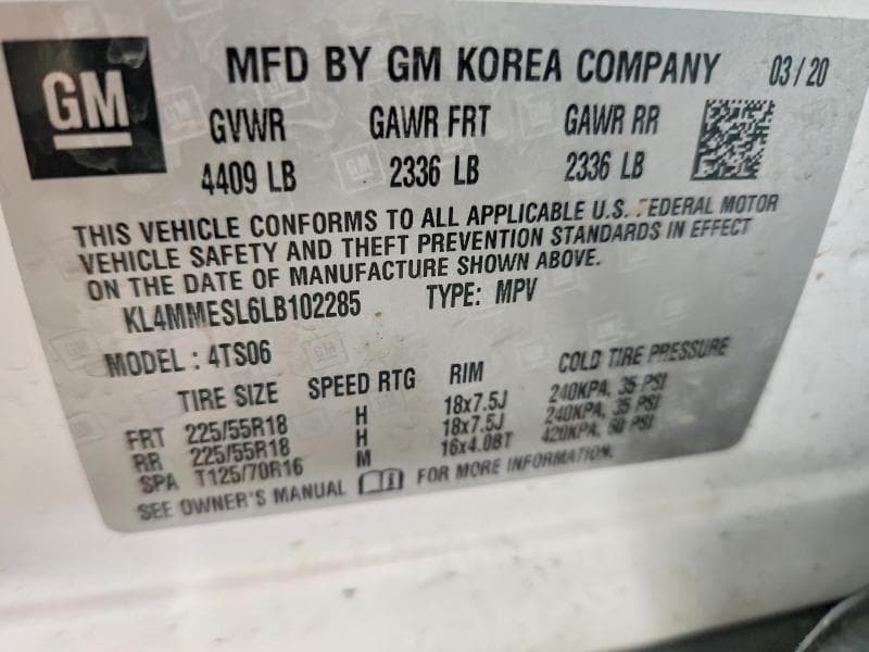 2020 BUICK ENCORE GX SELECT 13