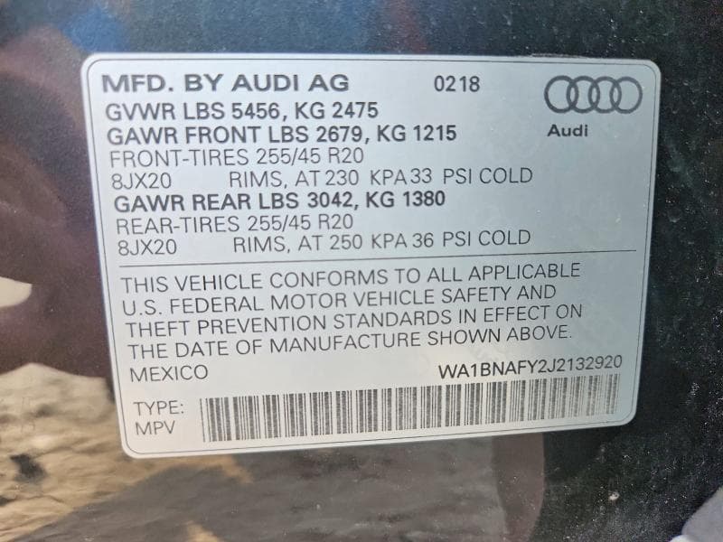 2018 AUDI Q5 PREMIUM PLUS 13
