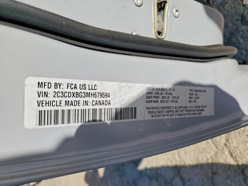 2021 DODGE CHARGER SXT 12