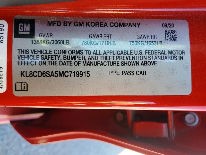 2021 CHEVROLET SPARK 1LT 13