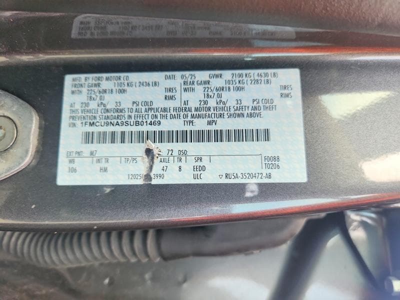 2025 FORD ESCAPE ST LINE SELECT 13