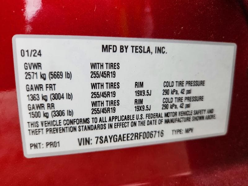 2024 TESLA MODEL Y 13