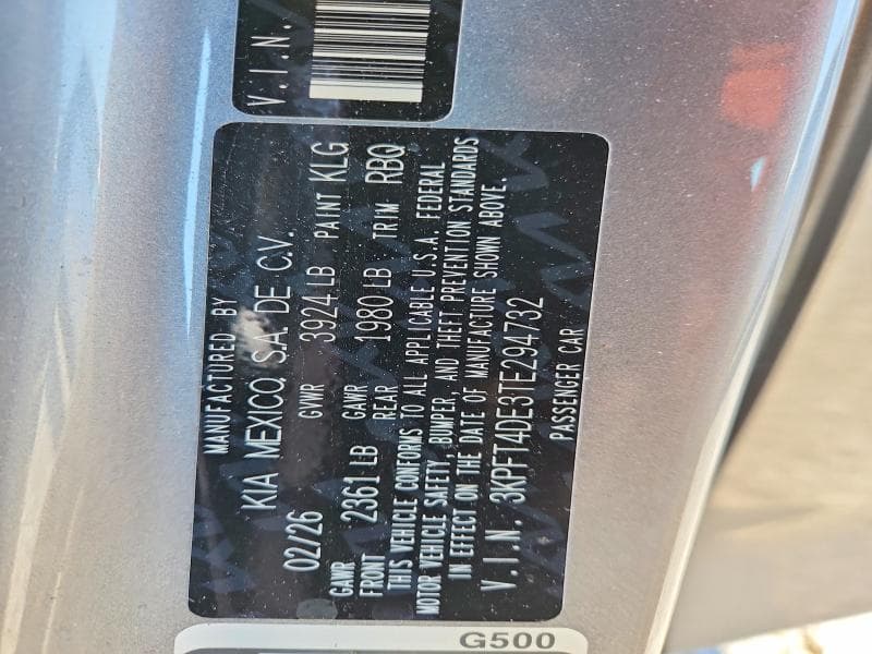 2026 KIA K4 LXS 13
