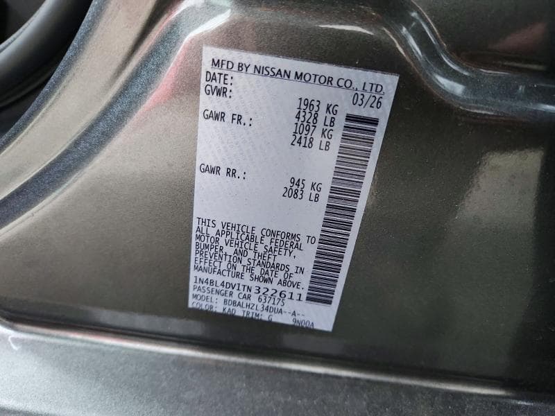 2026 NISSAN ALTIMA SV 13