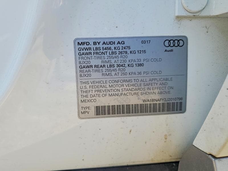 2018 AUDI Q5 PREMIUM PLUS 12