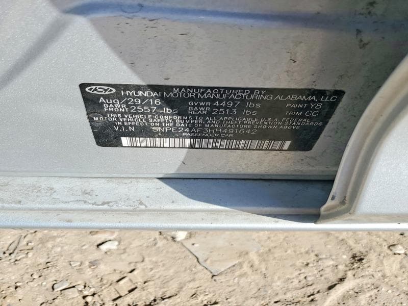 2017 HYUNDAI SONATA SE 12