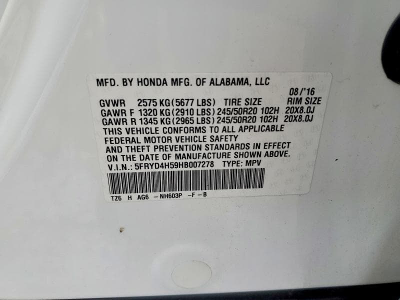 2017 ACURA MDX TECH 13