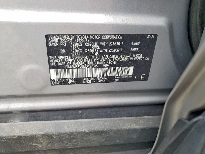 2021 TOYOTA RAV4 LE 13