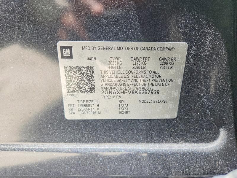 2019 CHEVROLET EQUINOX LS 12
