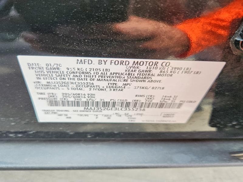 2020 FORD ECOSPORT SE 13