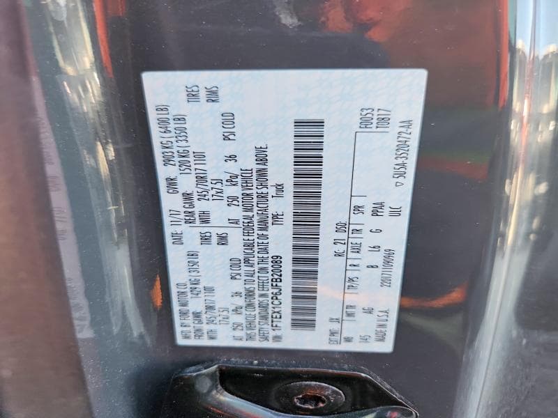2018 FORD F150 SUPER CAB 12