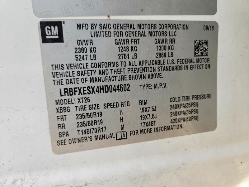 2017 BUICK ENVISION PREMIUM 13