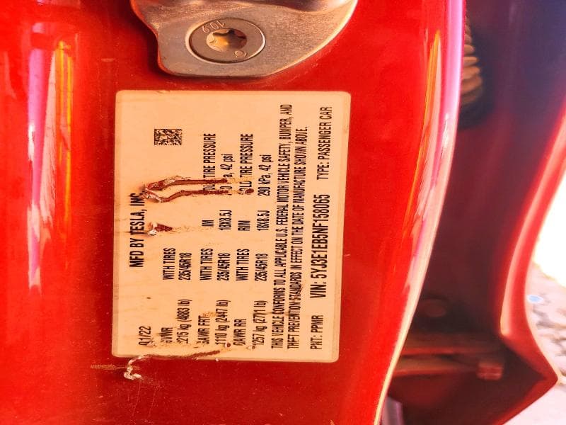 2022 TESLA MODEL 3 12