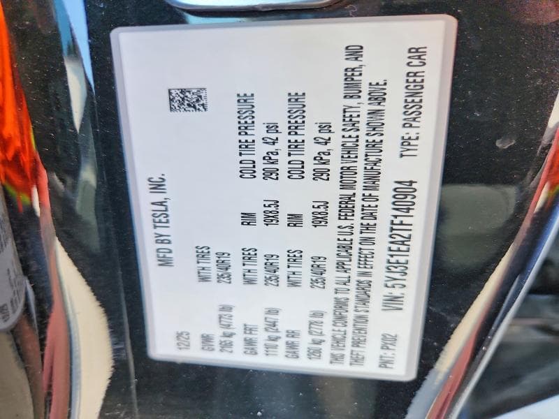 2026 TESLA MODEL 3 12