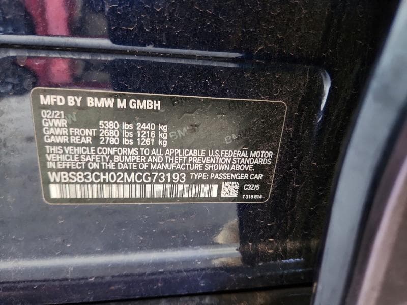 2021 BMW M5 12