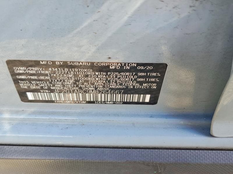 2021 SUBARU CROSSTREK 12