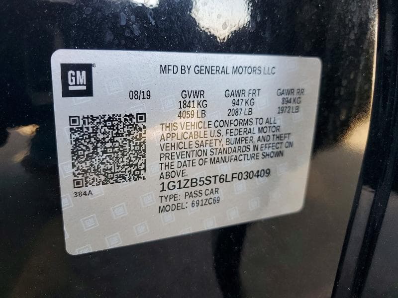 2020 CHEVROLET MALIBU LS 12
