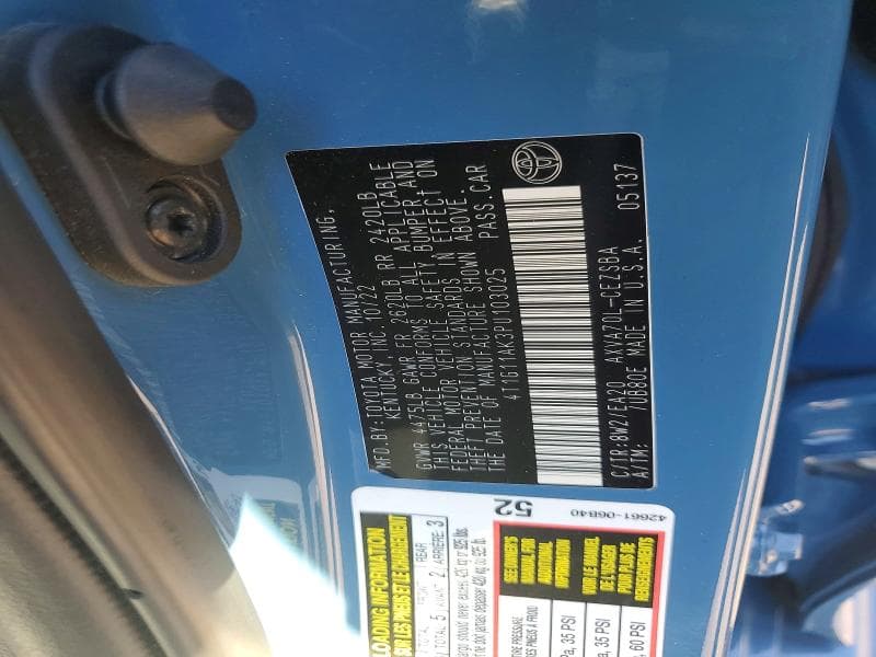 2023 TOYOTA CAMRY SE 12