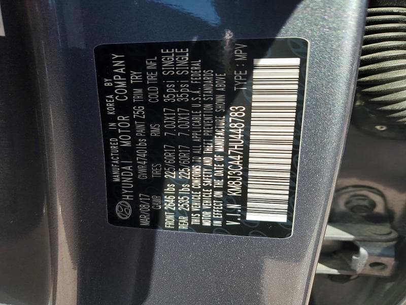 2017 HYUNDAI TUCSON SE PLUS 12