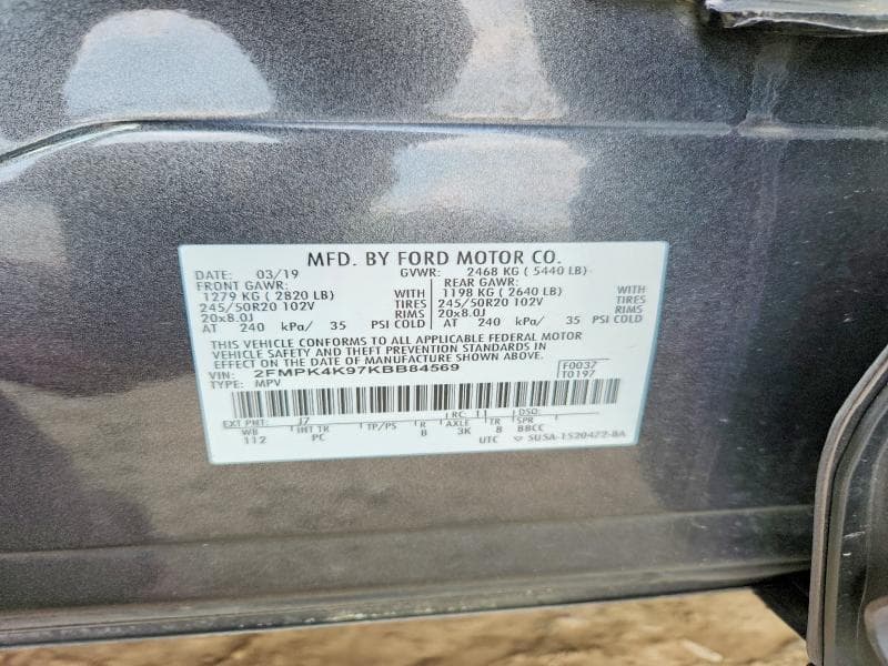 2019 FORD EDGE TITANIUM 13