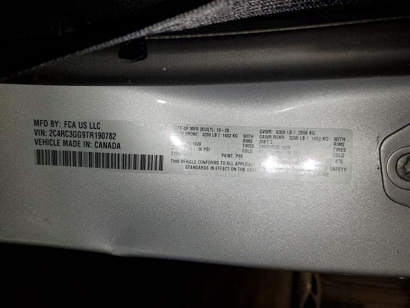 2026 CHRYSLER PACIFICA LIMITED 14