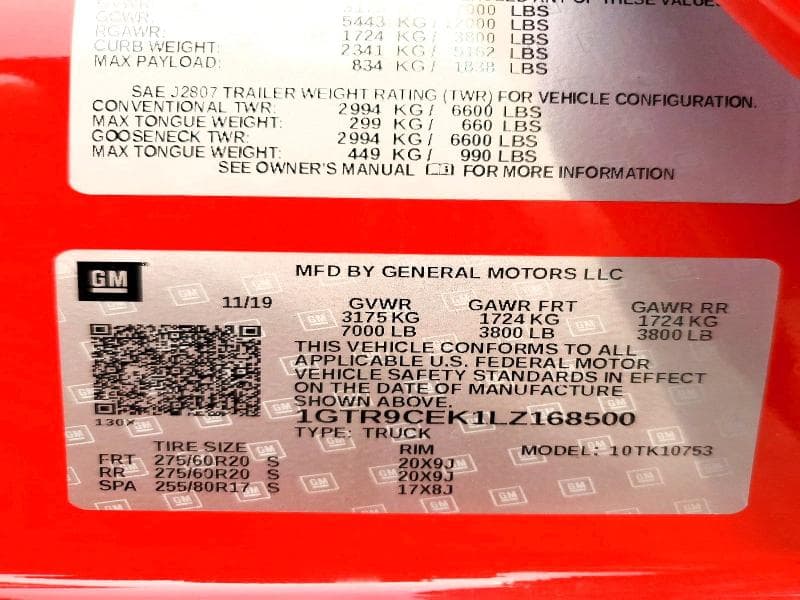 2020 GMC SIERRA K1500 ELEVATION 12