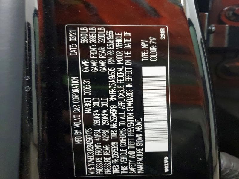 2021 VOLVO XC40 RECHARGE 14