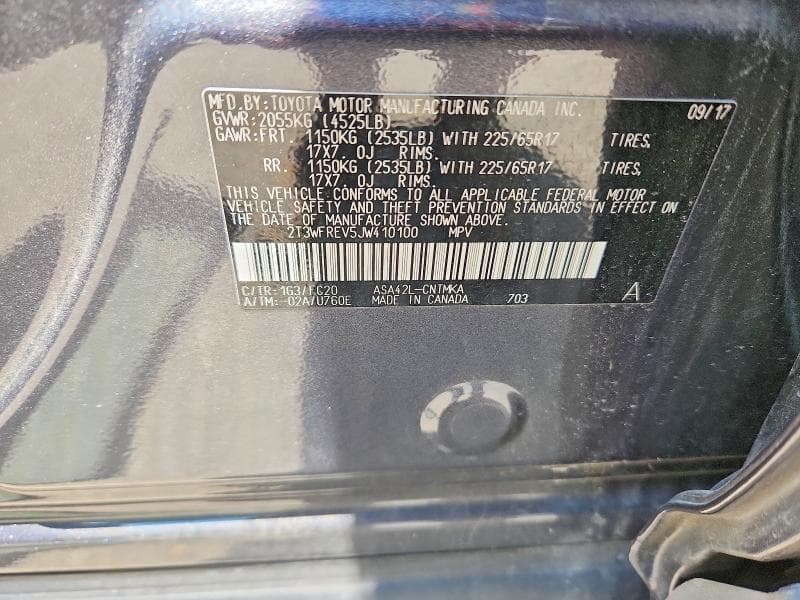 2018 TOYOTA RAV4 XLE 14