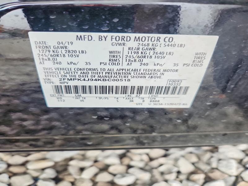 2019 FORD EDGE SEL 13