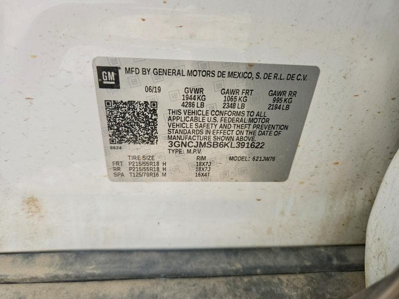 2019 CHEVROLET TRAX PREMIER 13