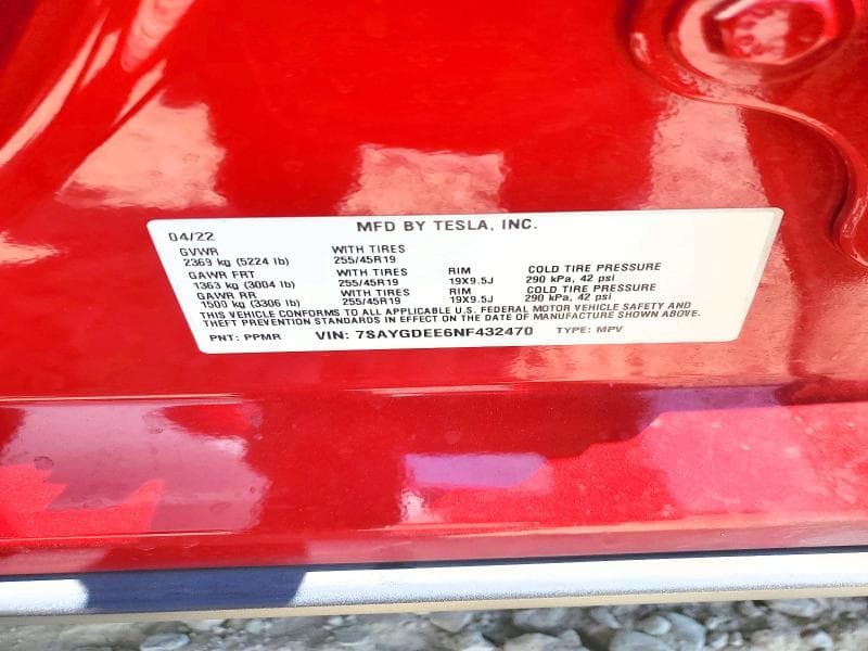 2022 TESLA MODEL Y 14