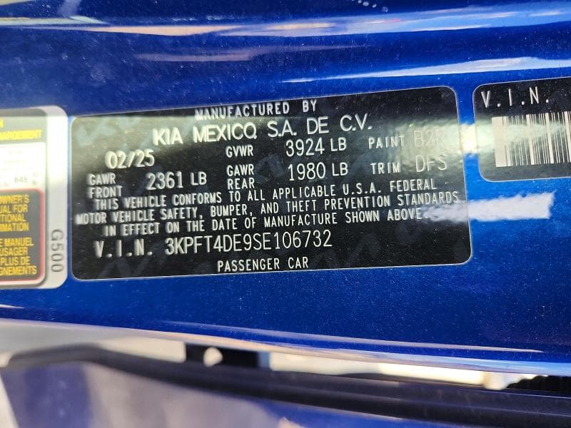 2025 KIA K4 LXS 12