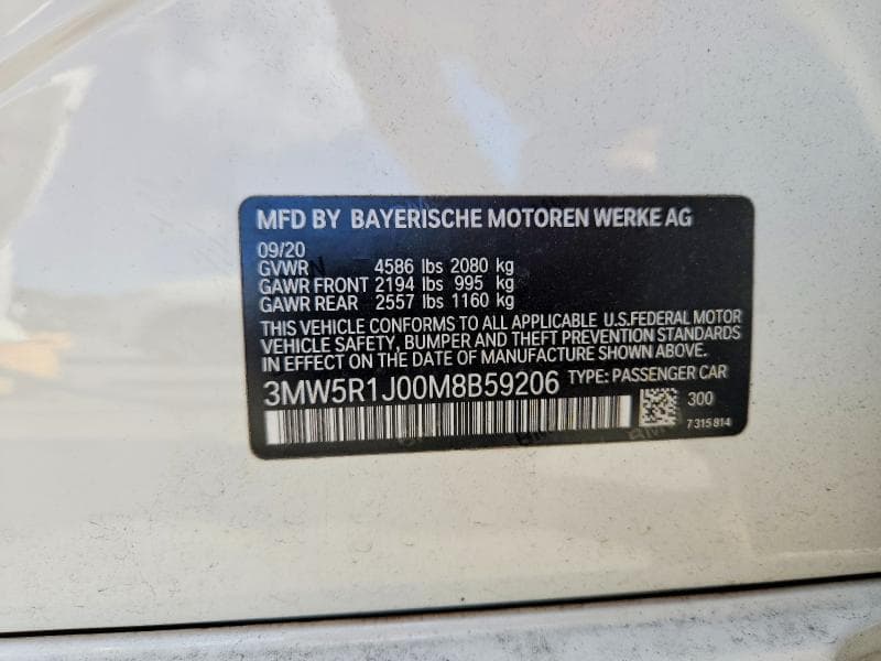 2021 BMW 330I 12