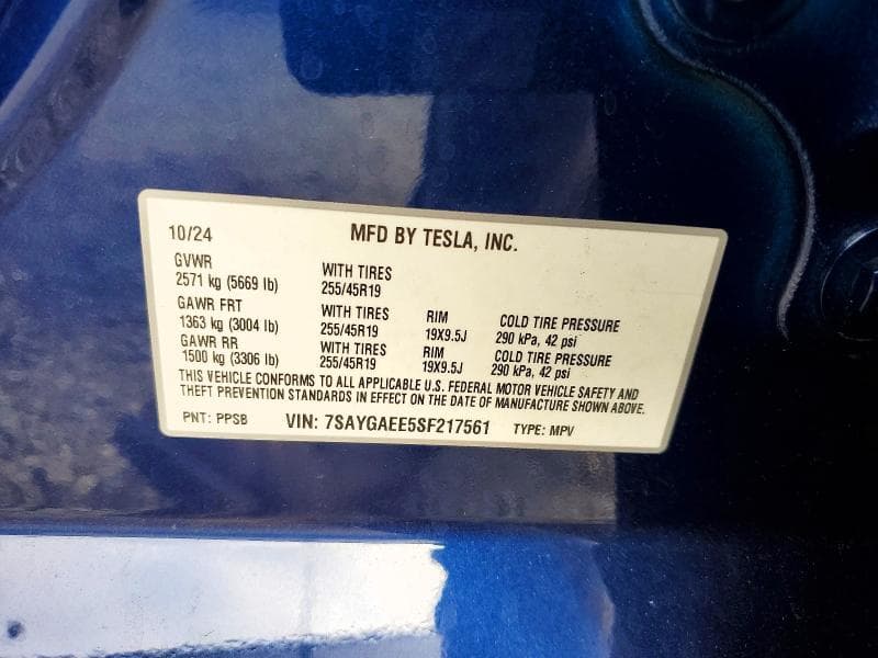 2025 TESLA MODEL Y 13
