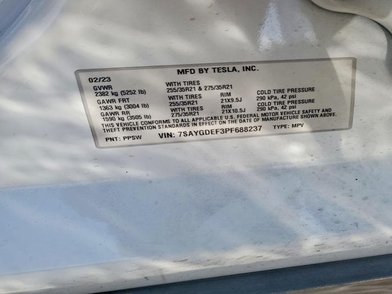 2023 TESLA MODEL Y 12
