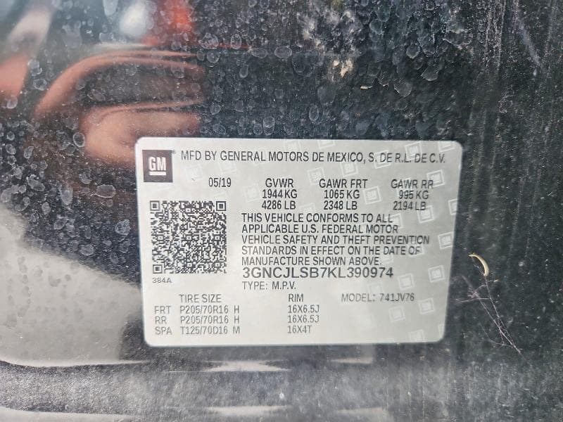 2019 CHEVROLET TRAX 1LT 13