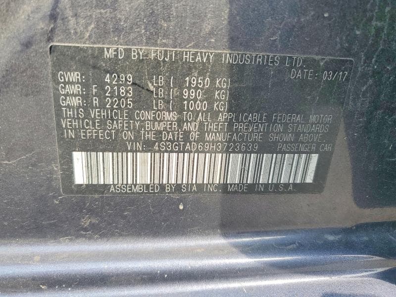 2017 SUBARU IMPREZA PREMIUM PLUS 13