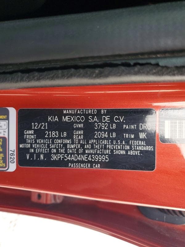 2022 KIA FORTE GT LINE 12