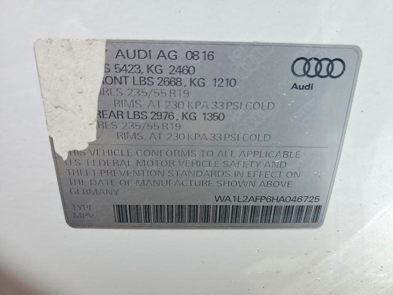 2017 AUDI Q5 PREMIUM PLUS 13