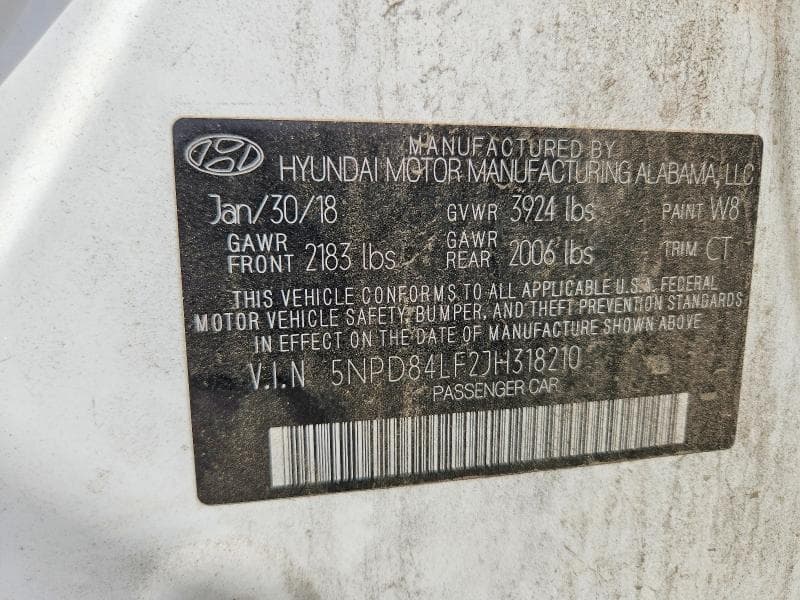 2018 HYUNDAI ELANTRA SEL 12